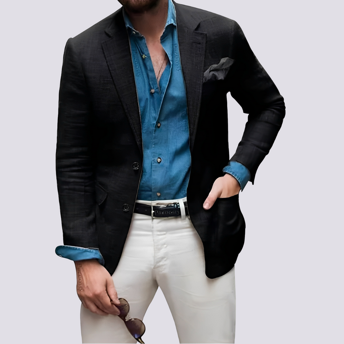 Glenn - Elegant jacket for men with buttons