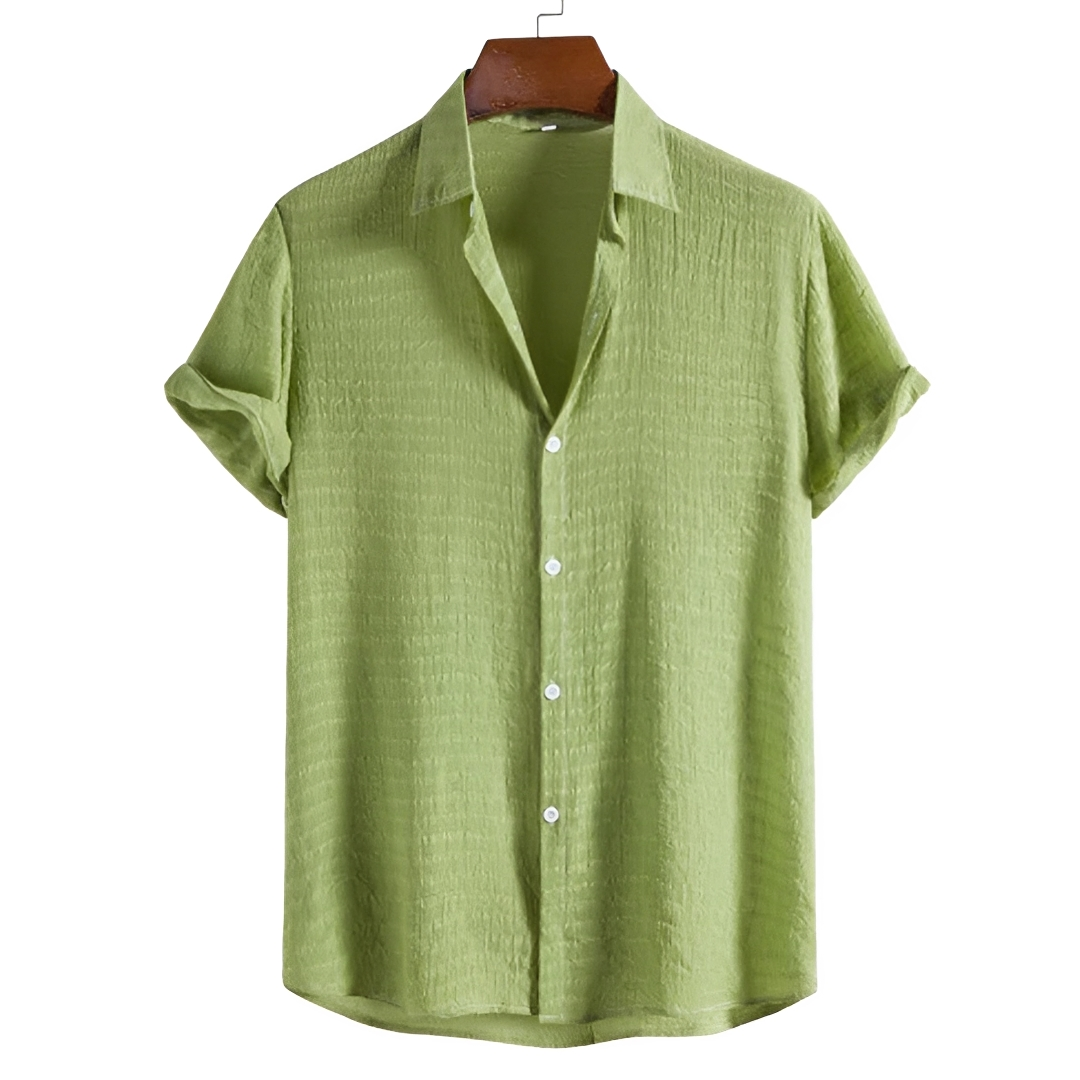 Spencer - Relaxed Button-Up Polo Shirt