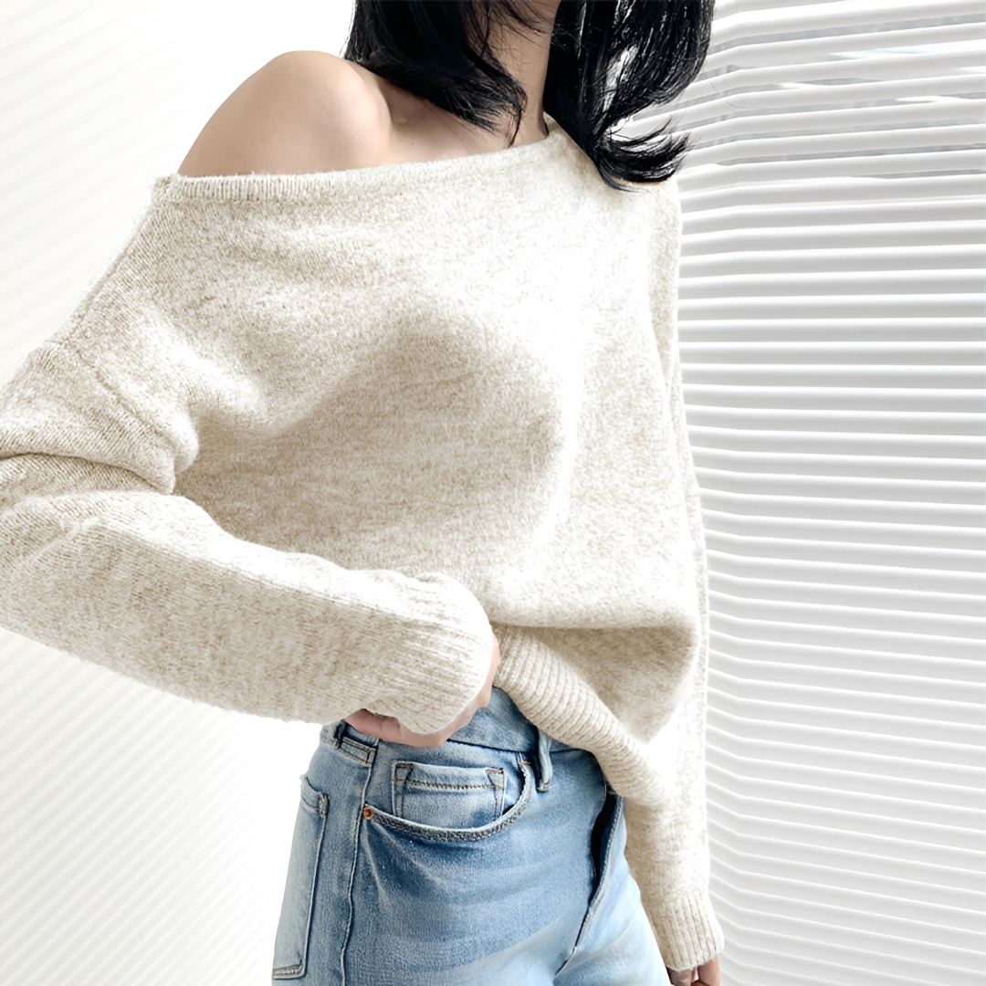 Melchora - Off-Shoulder Asymmetric Top