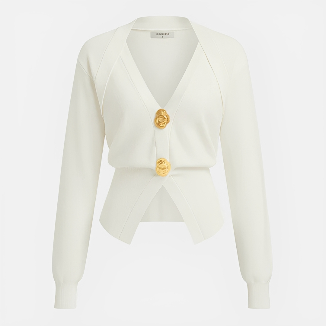 Kisha - Elegant V-Neck Sweater
