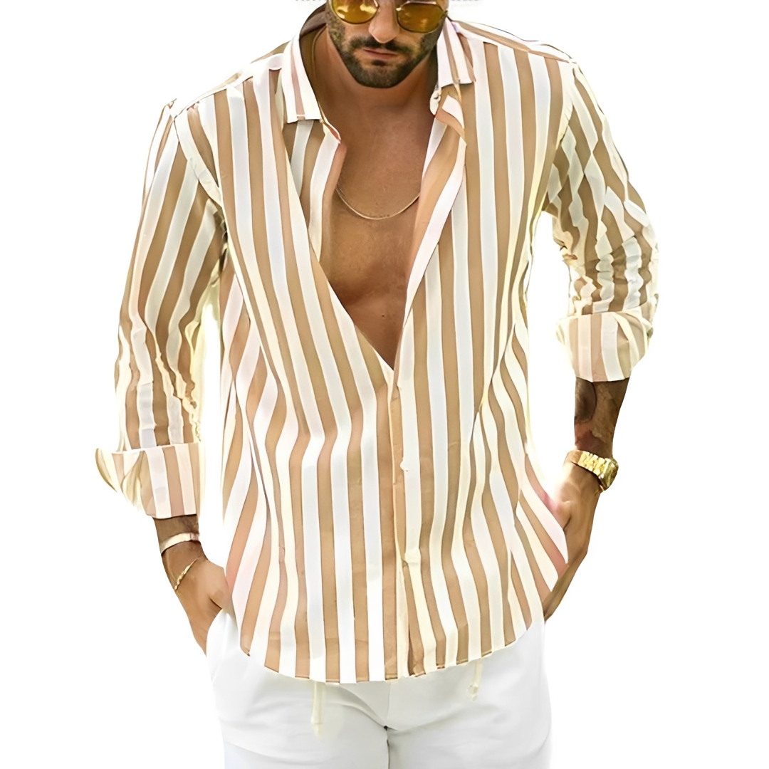 Roldan - Men's summer striped shirt