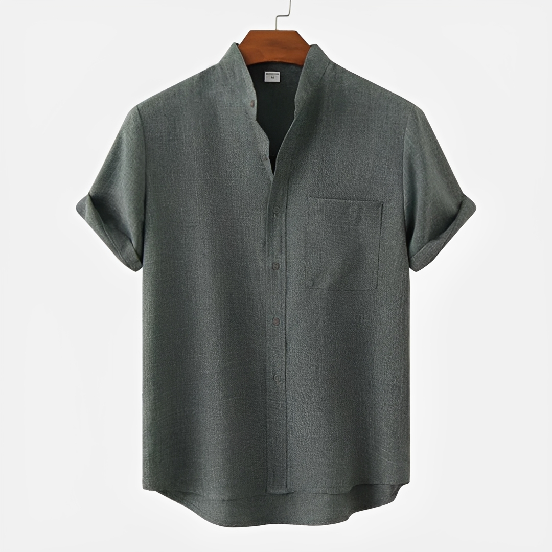 Hayden - Basic Button-Up Polo Shirt