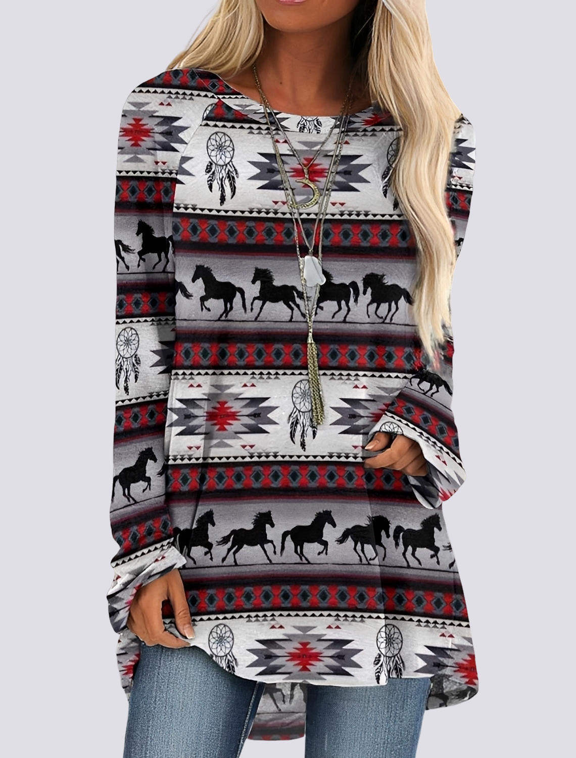 Monica - Stylish Ethnic Shirt Dress