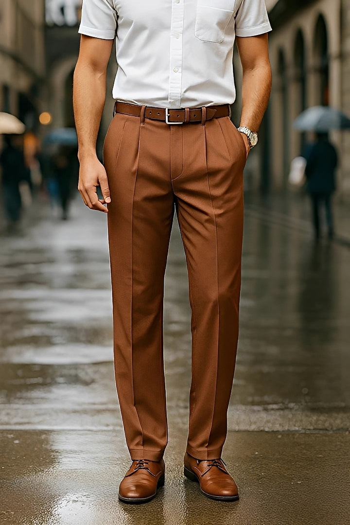 Brandon - Stylish Straight-Leg Pants