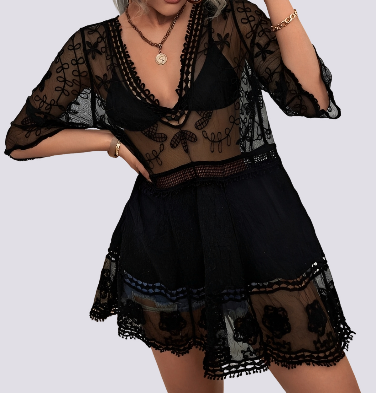 Pauline - Fashionable Bikini Cover-Up Dress