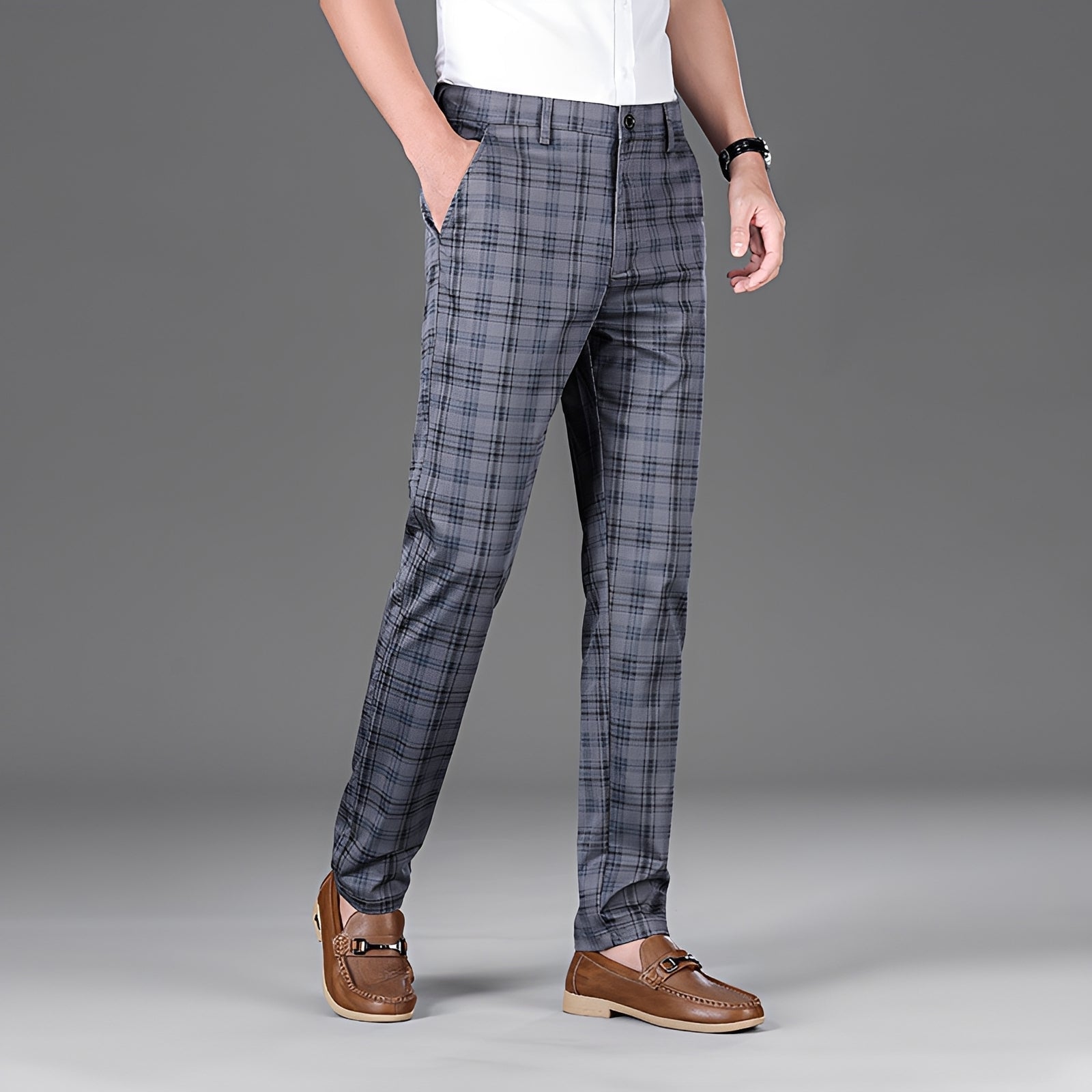 Myers - Casual Checkered Trousers