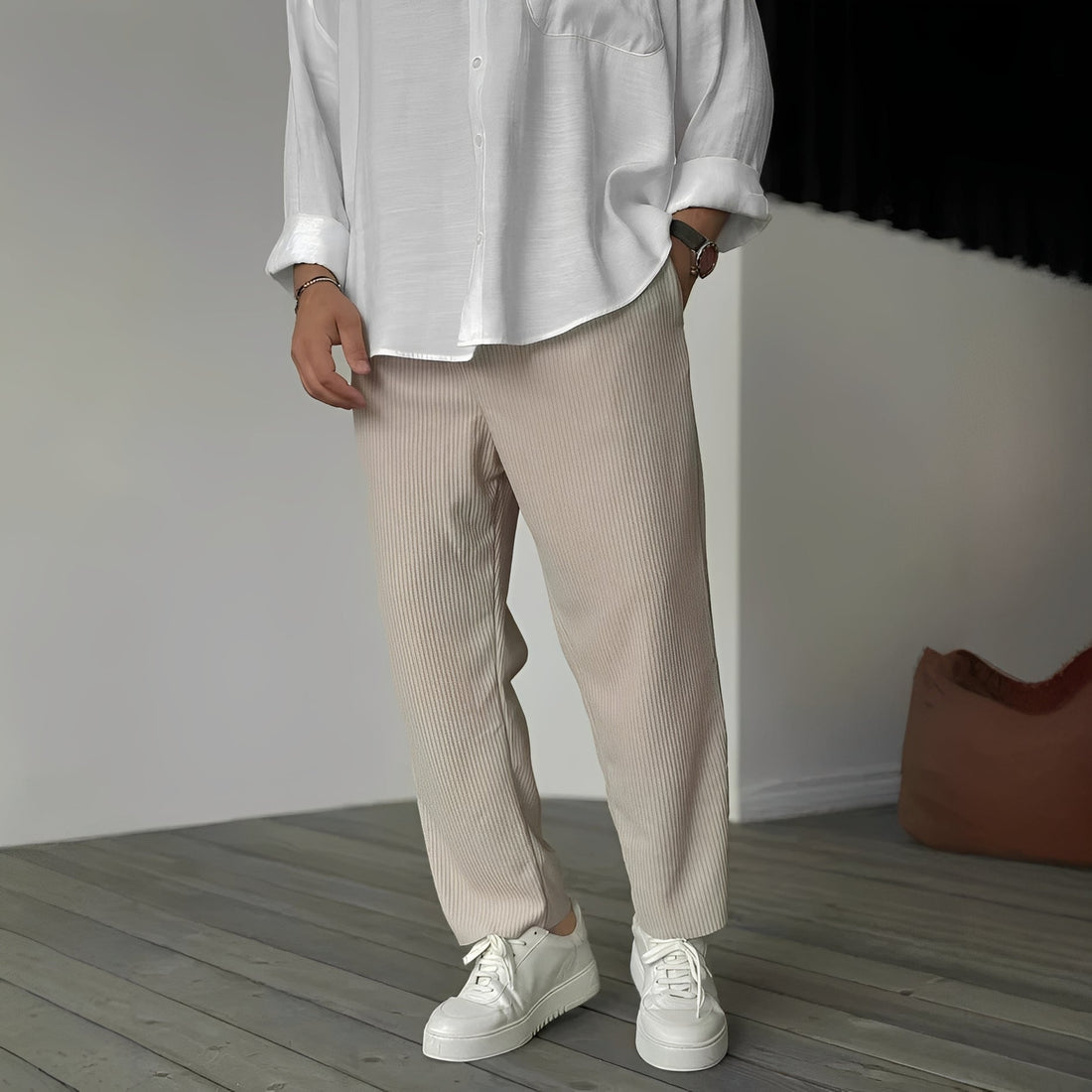 Tristan - Men's Casual Straight-Cut Loose Pants