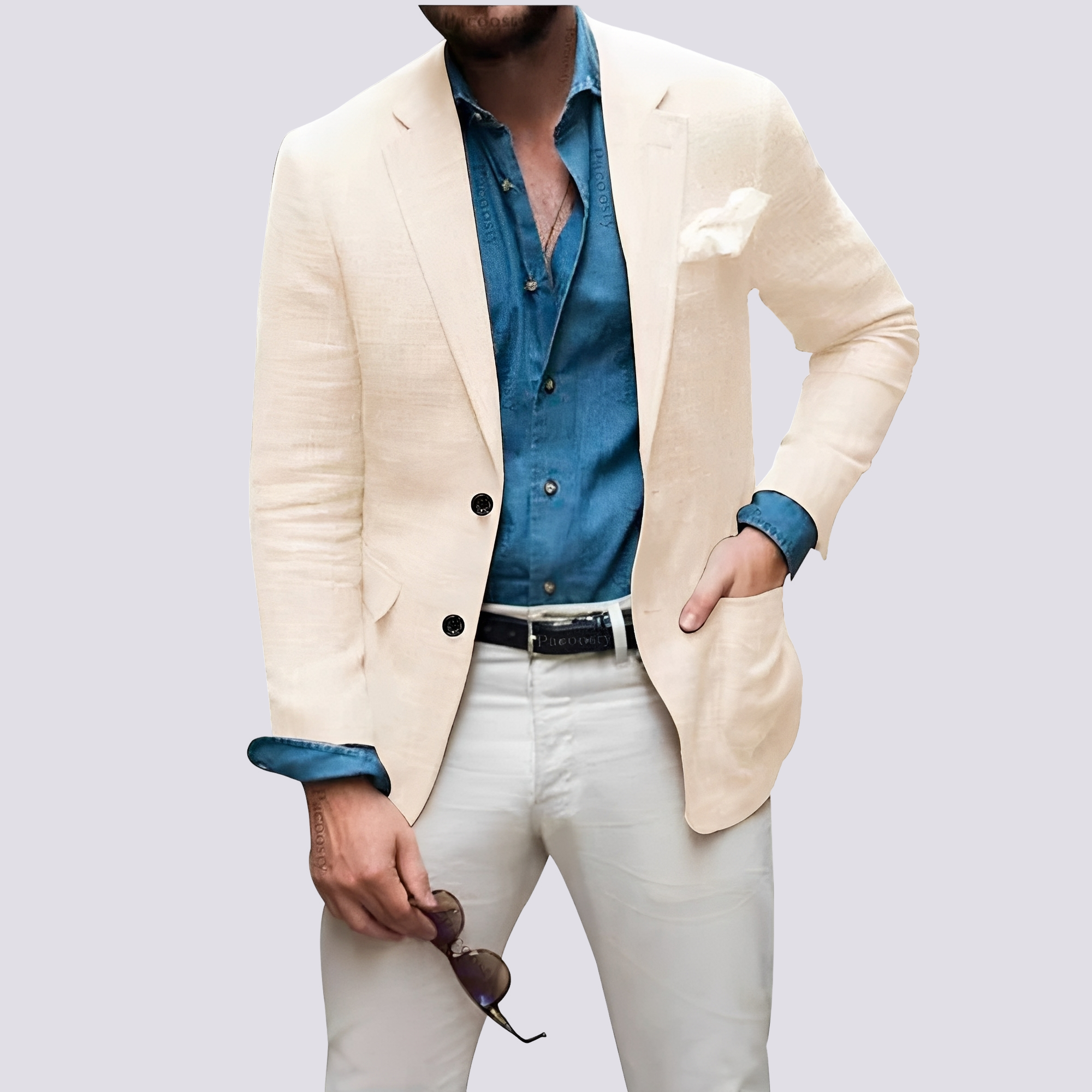 Glenn - Elegant jacket for men with buttons