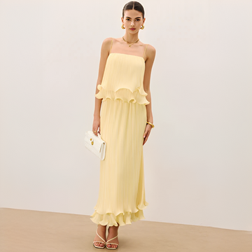 Daphne - Elegant Pleated Skirt Outfit
