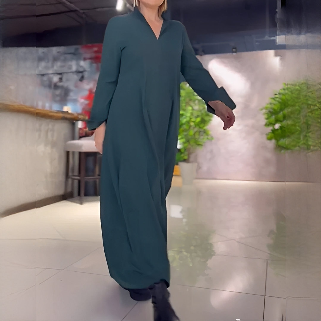 Cassie - Relaxed Dress with Long Sleeves
