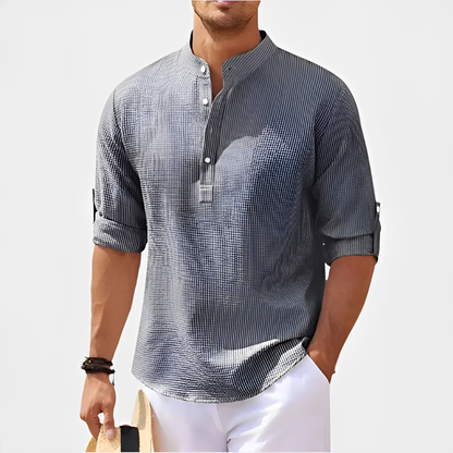 Khenneth - Trendy summer long-sleeve shirt for men