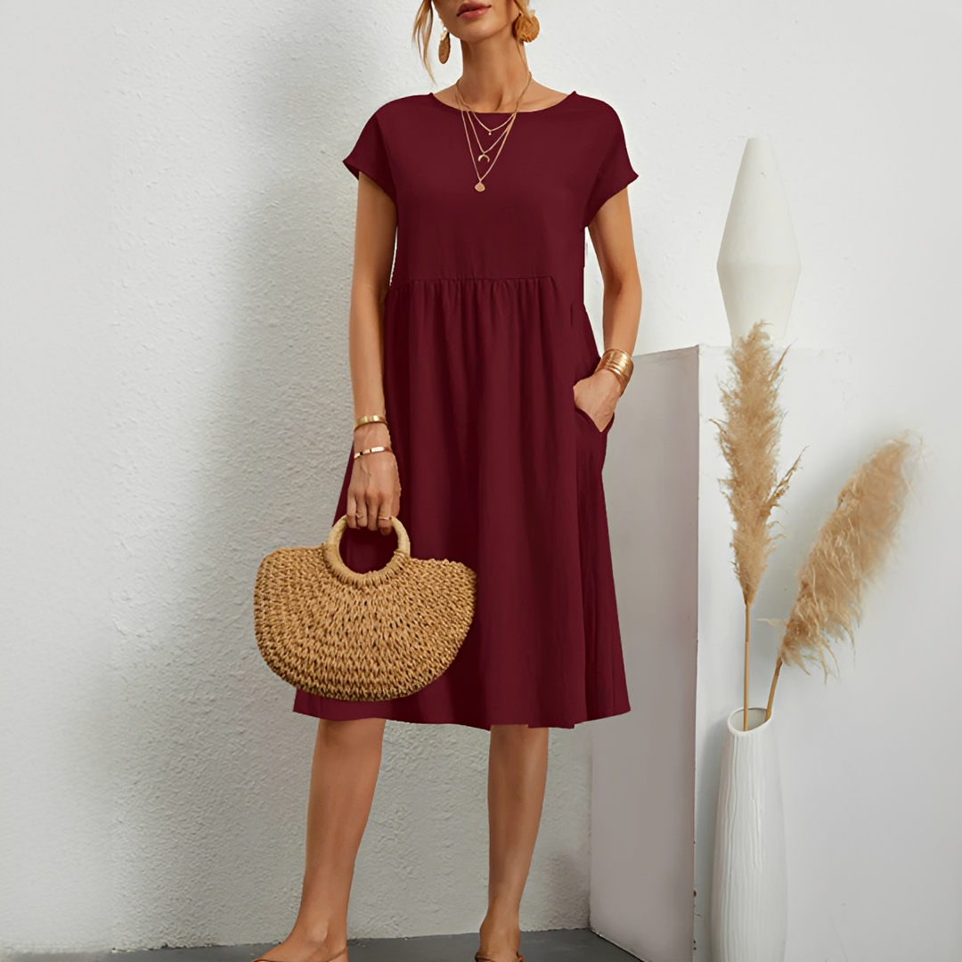 Evalyn - Trendy Mid-Length Dress