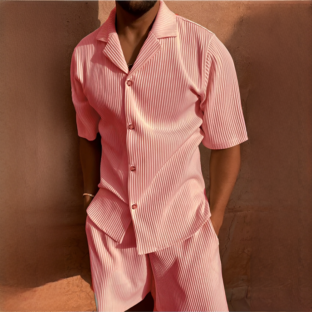 Junmar - Casual shirt and shorts set for men