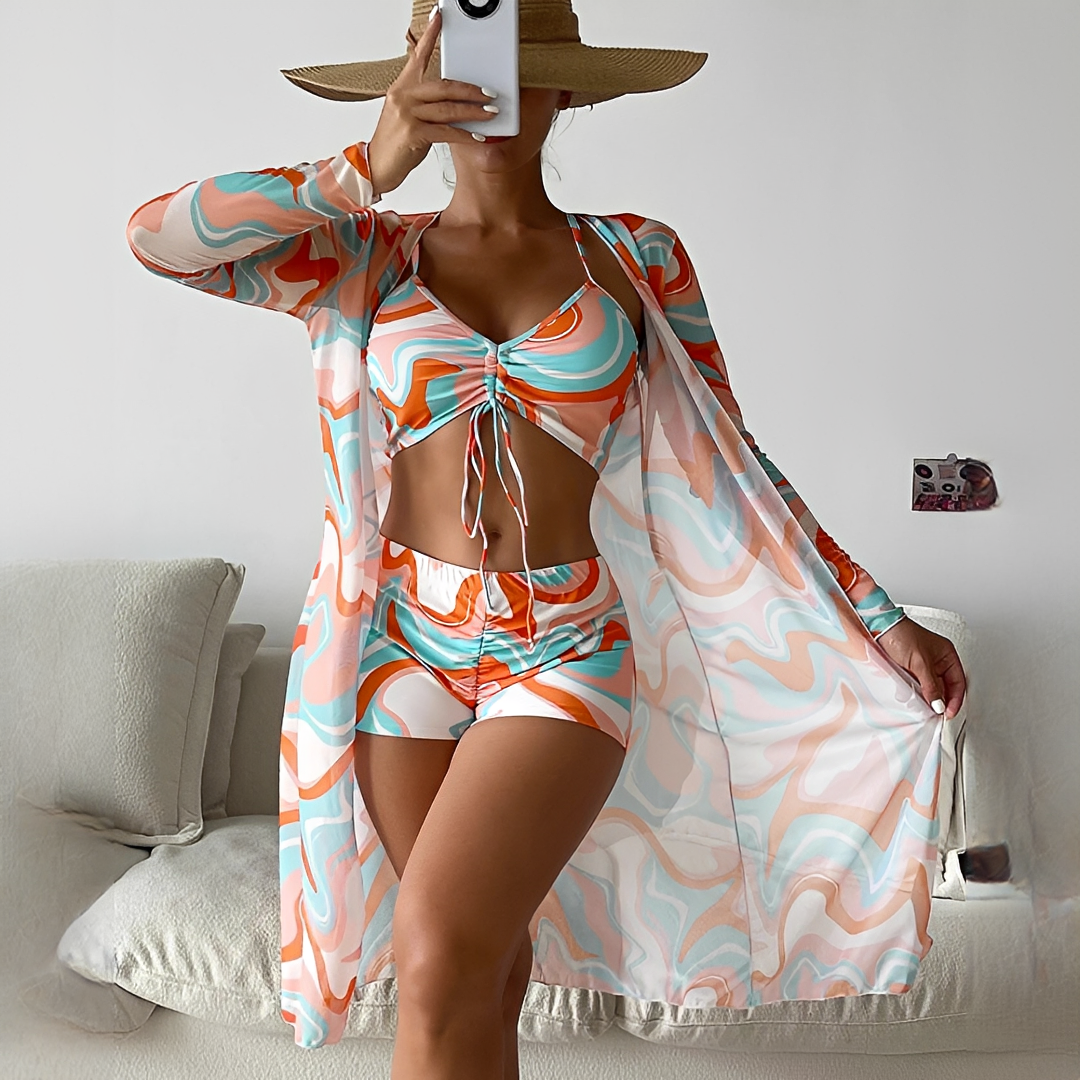 Elza - Trendy Three-Piece Swimwear Set