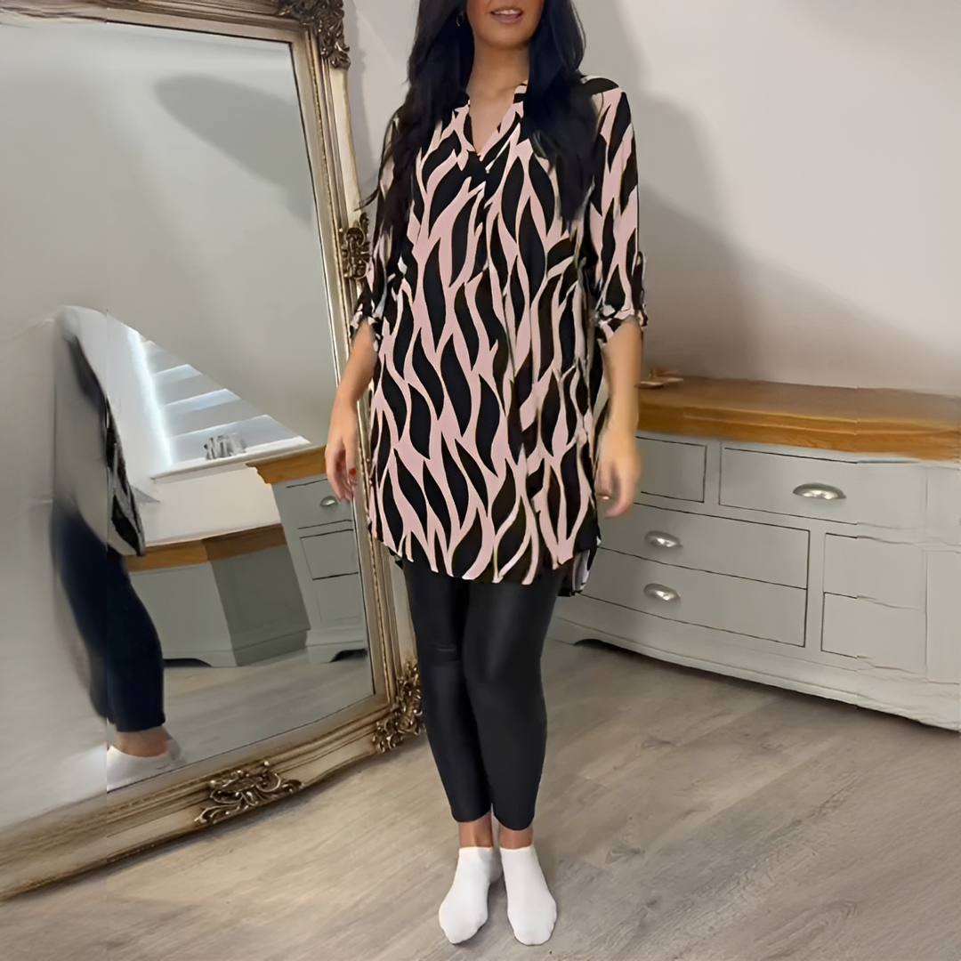 Desiree - Trendy V-neck Blouse