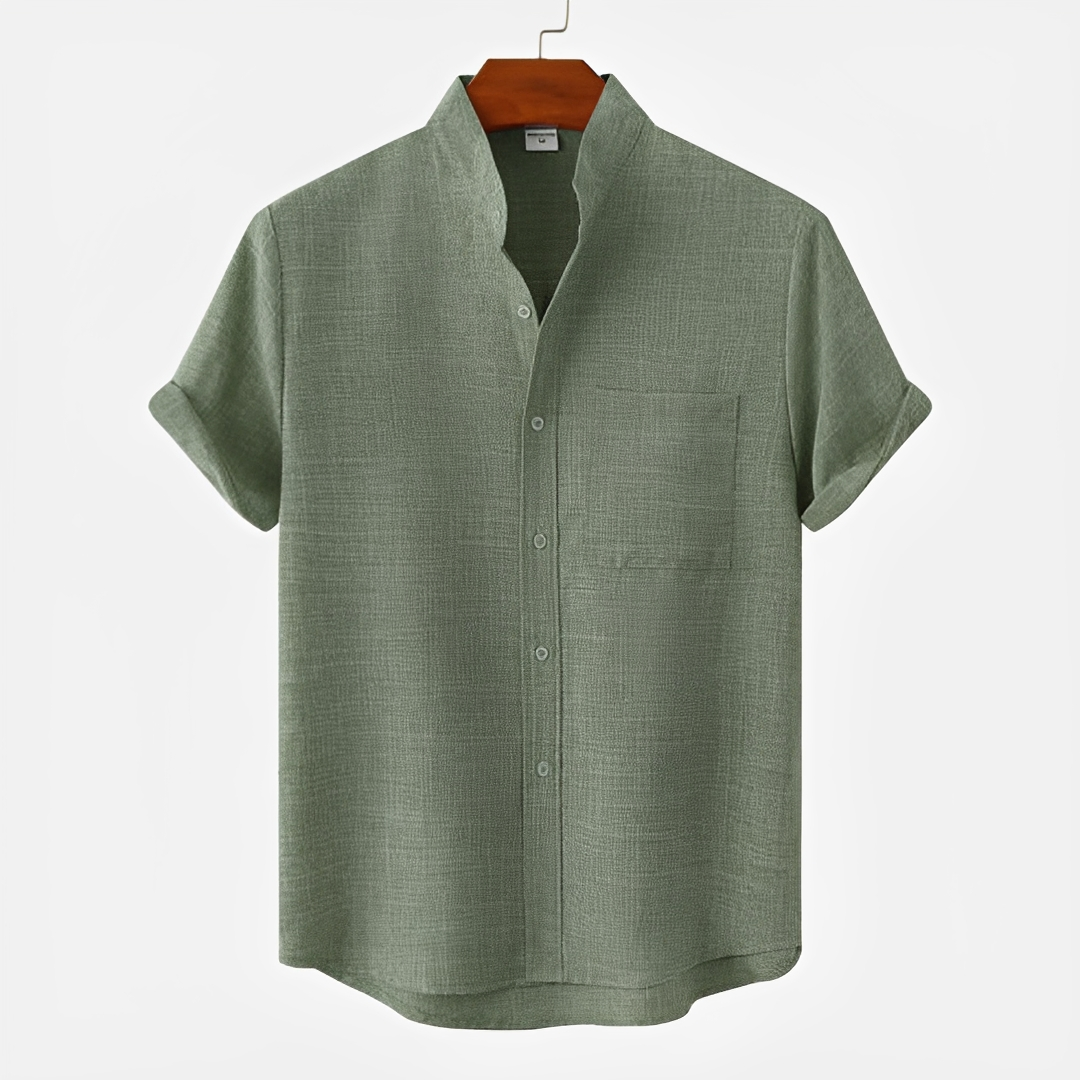 Hayden - Basic Button-Up Polo Shirt