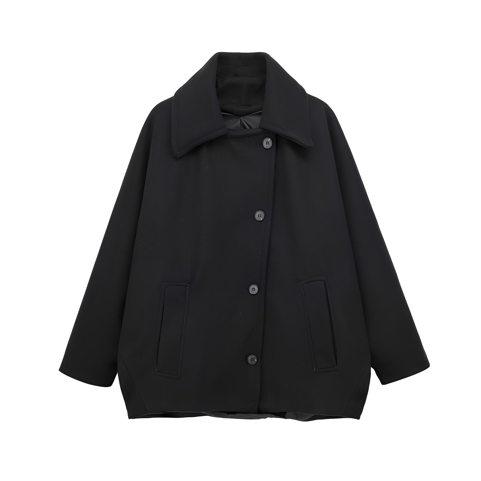Rosalee - Elegant short wool coat for women