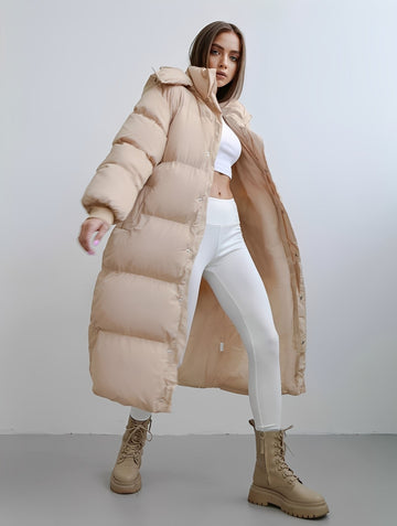 Eloise - Modern lightweight coat with hood for women