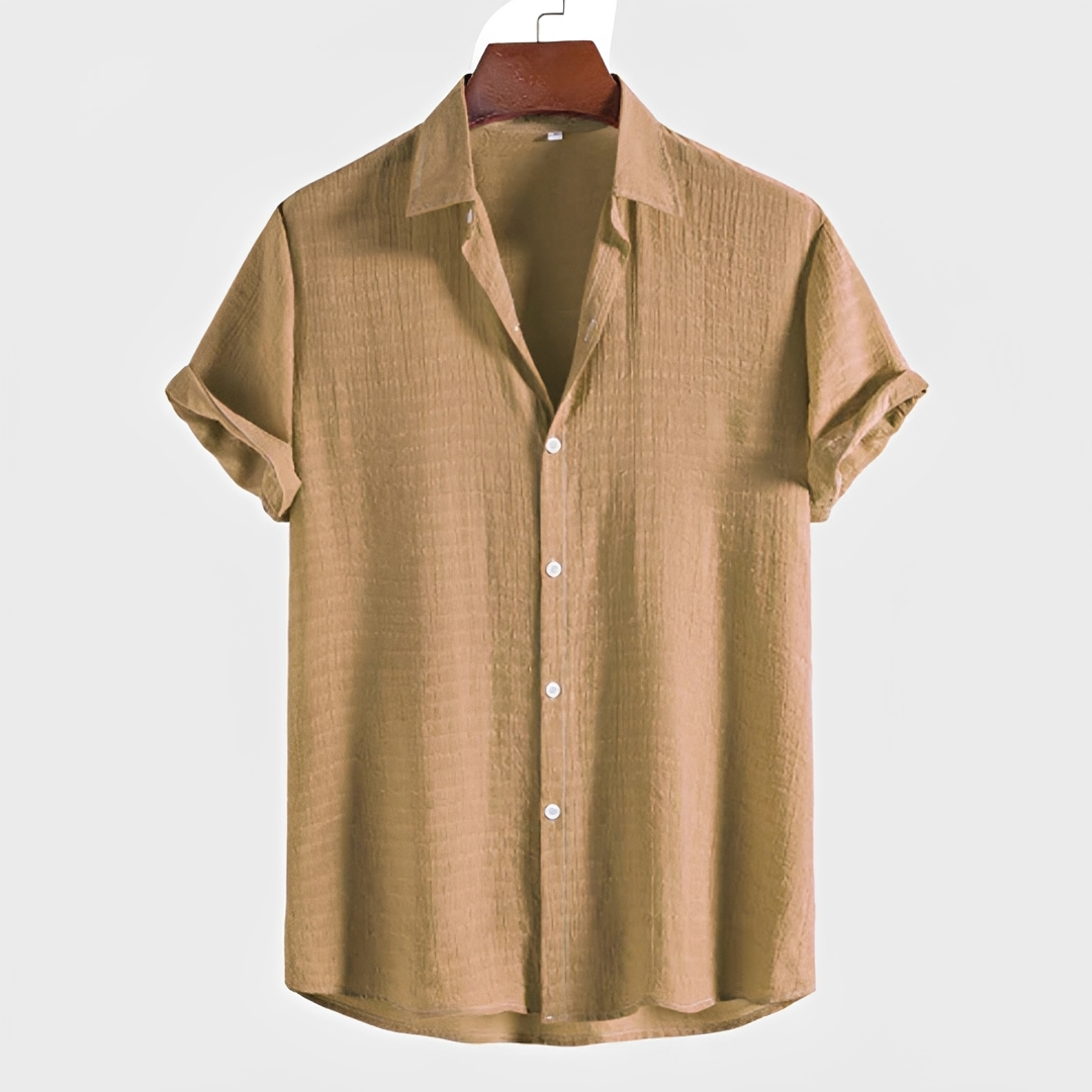 Spencer - Relaxed Button-Up Polo Shirt