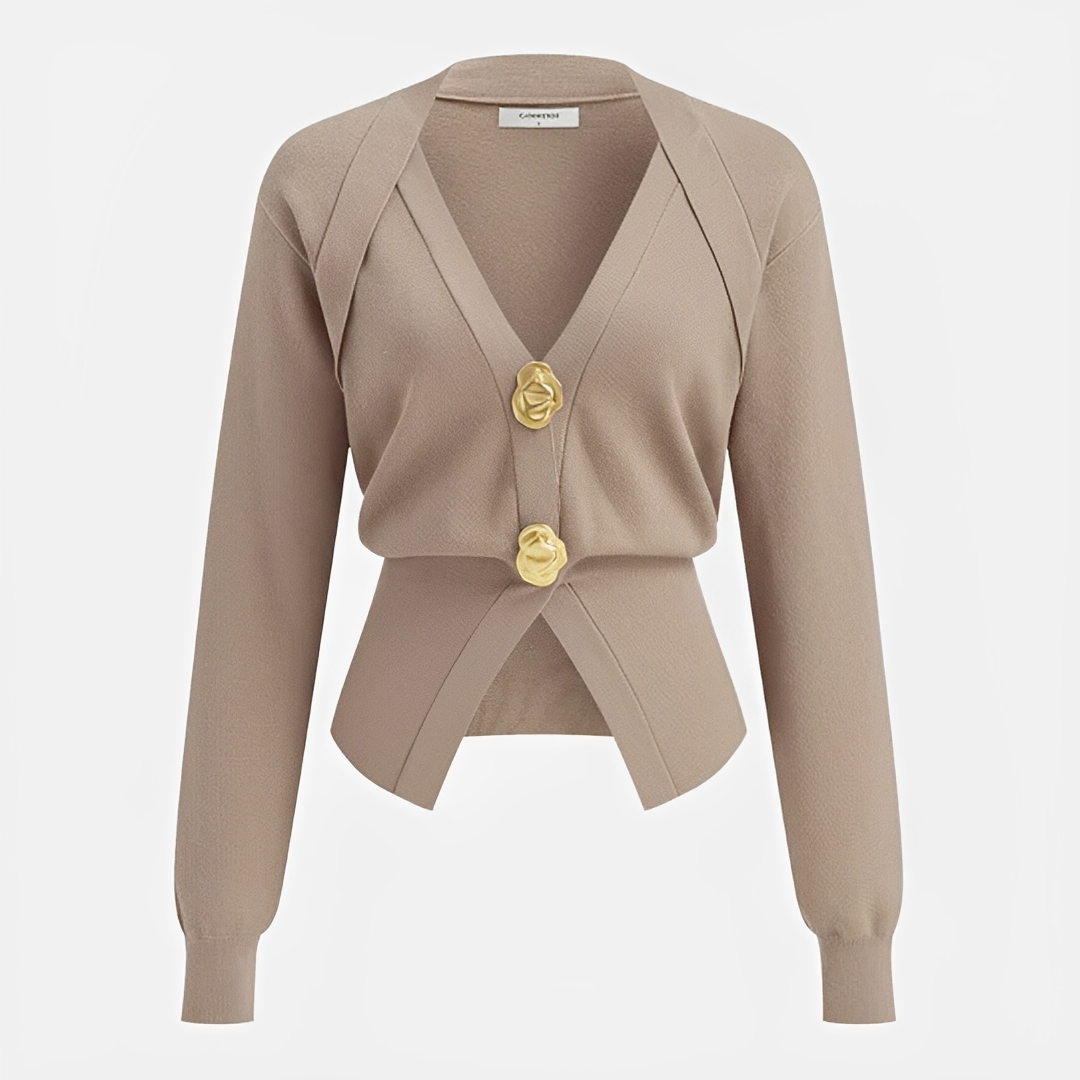 Kisha - Elegant V-Neck Sweater