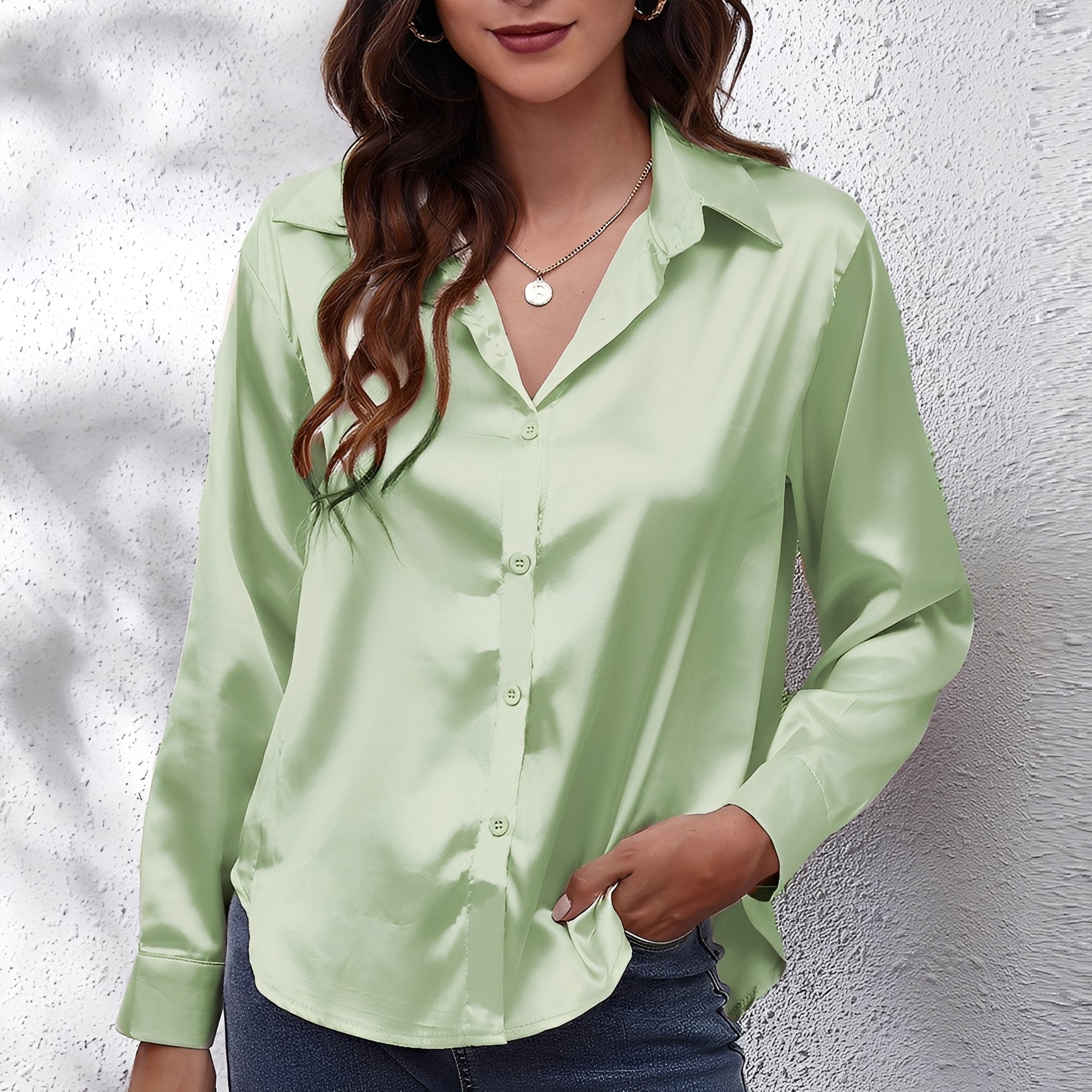 Fannia - Trendy Long-sleeve Shirt