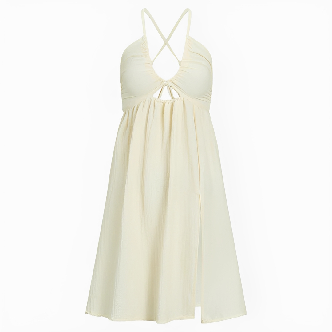 Edna - Trendy Halter Midi Dress