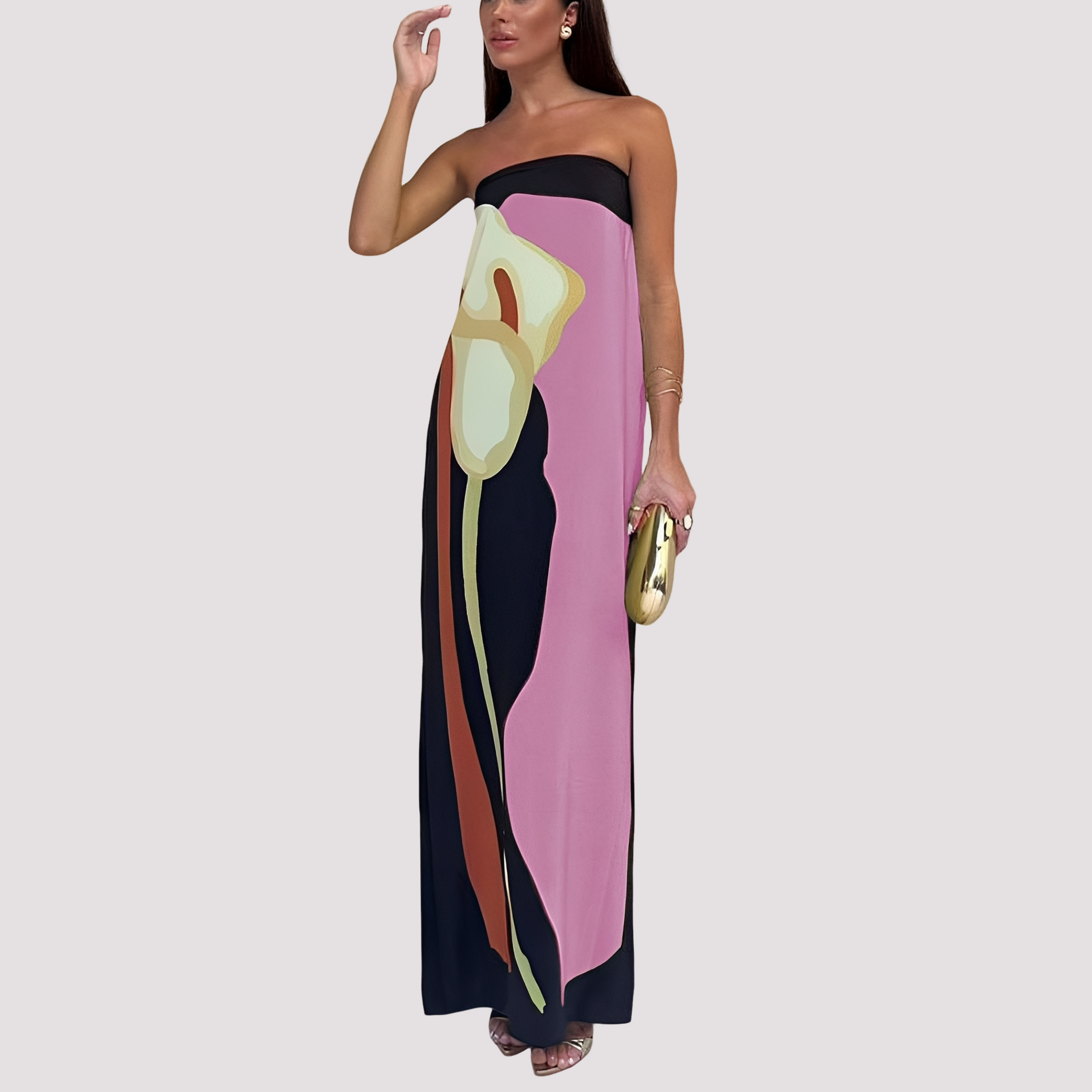 Samara - Fashionable Strapless Maxi Dress