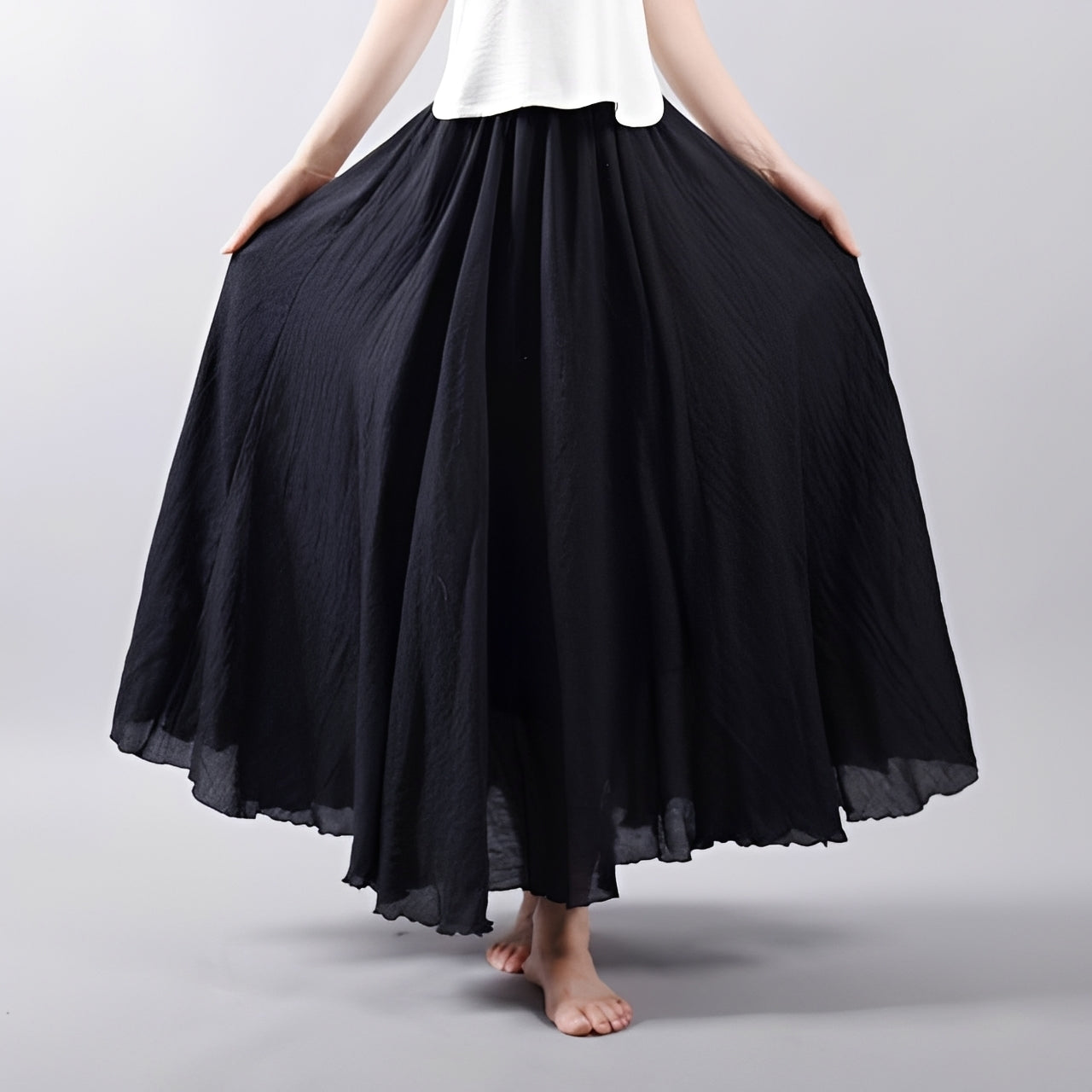 Alina - Bohemian Style Maxi Skirt