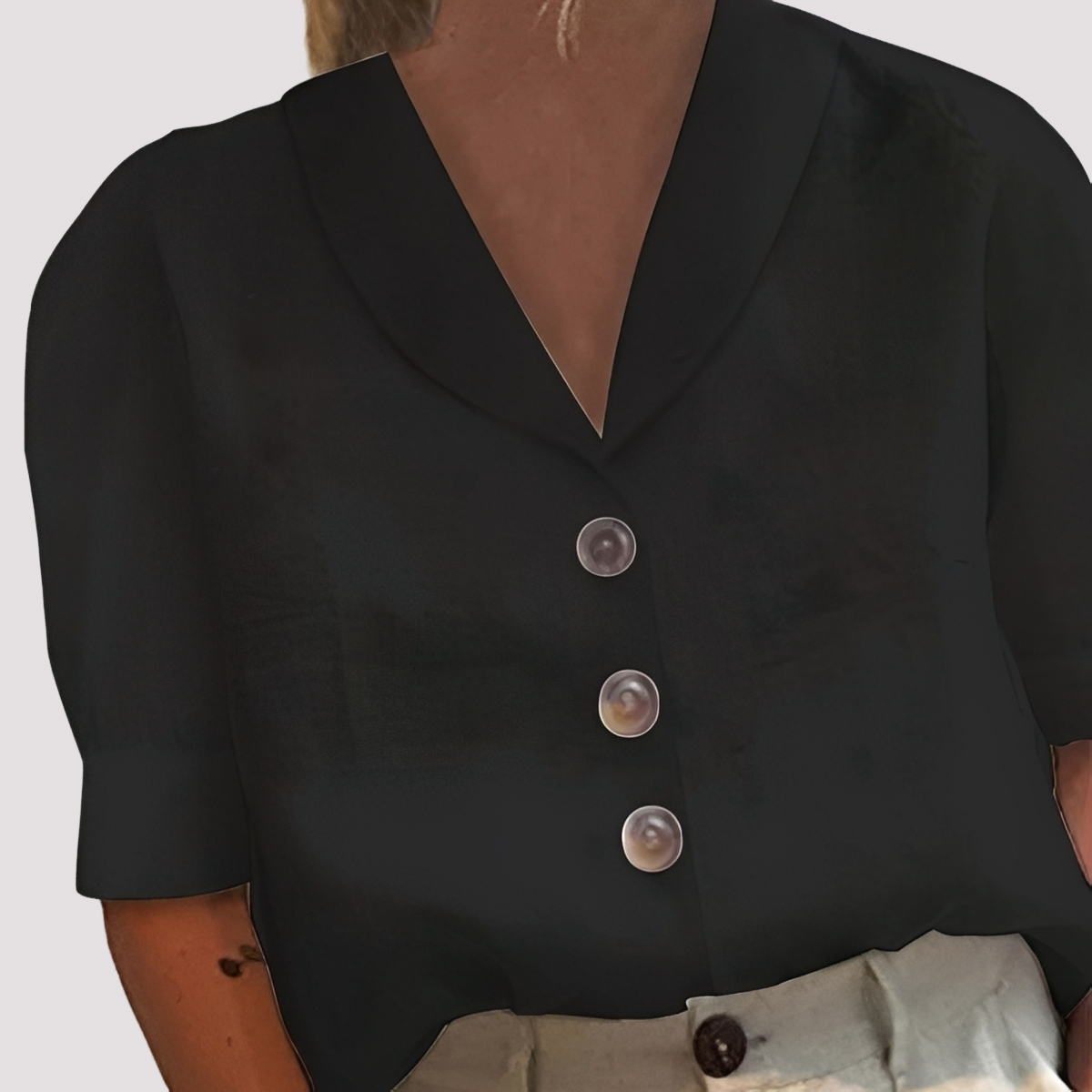 Mariyah - Chic V-Neck Blouse