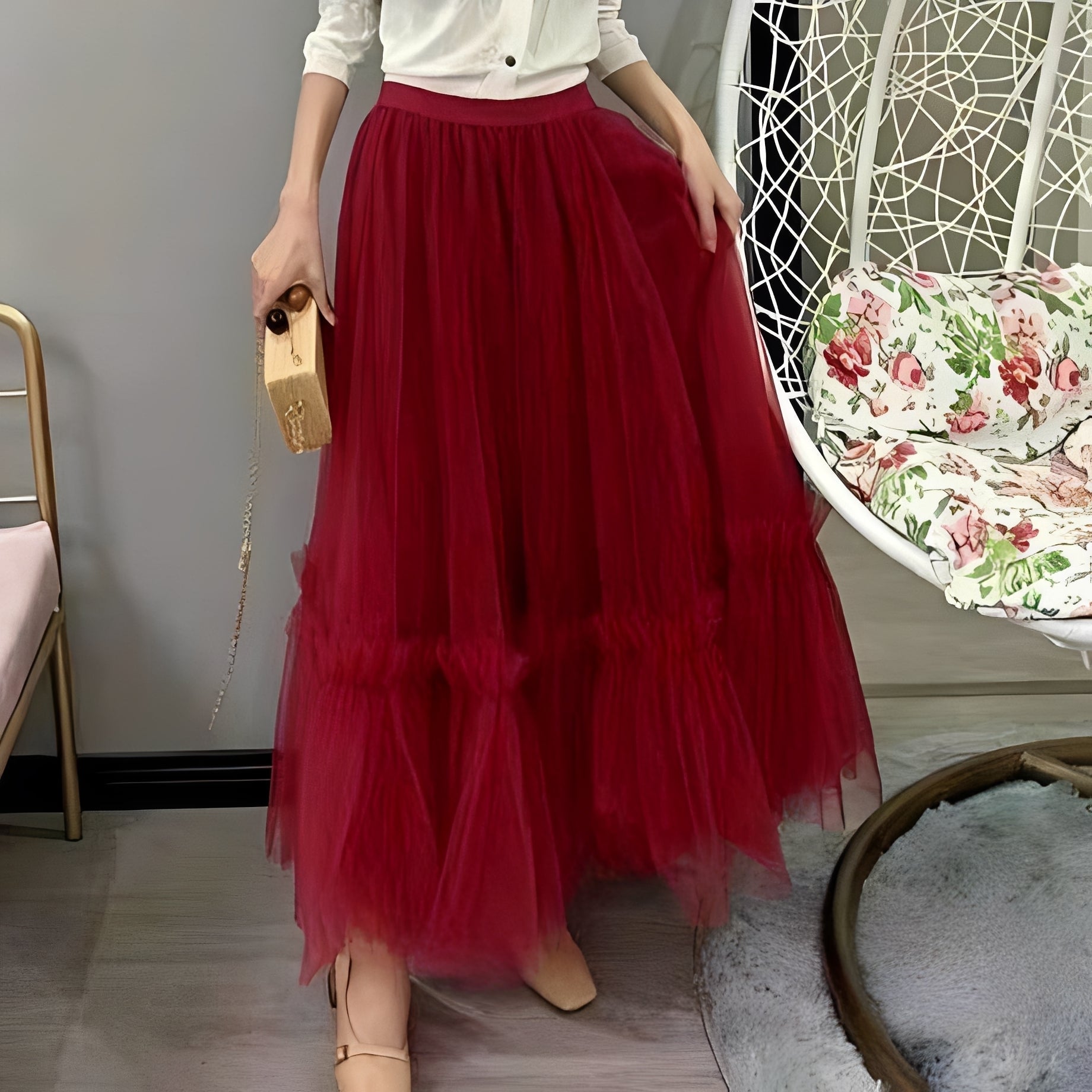 Madeline - Women’s Fashionable Ruffle Skirt