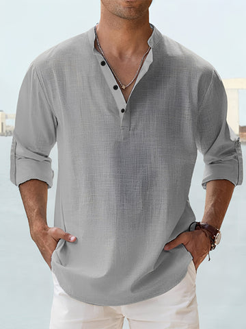 Ronnie – Men's long-sleeve shirt – ideal for warm days in a casual style
