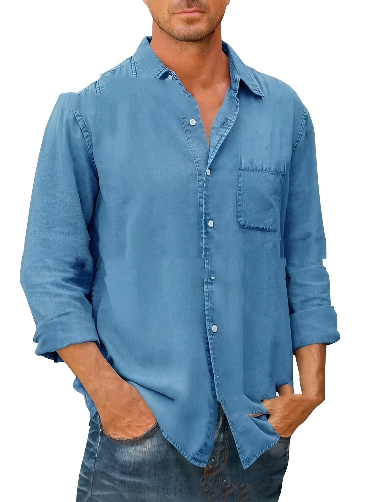 Alfie - Long-Sleeve Washed Shirt