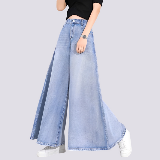 Cassie - Fashionable wide-leg jeans for women
