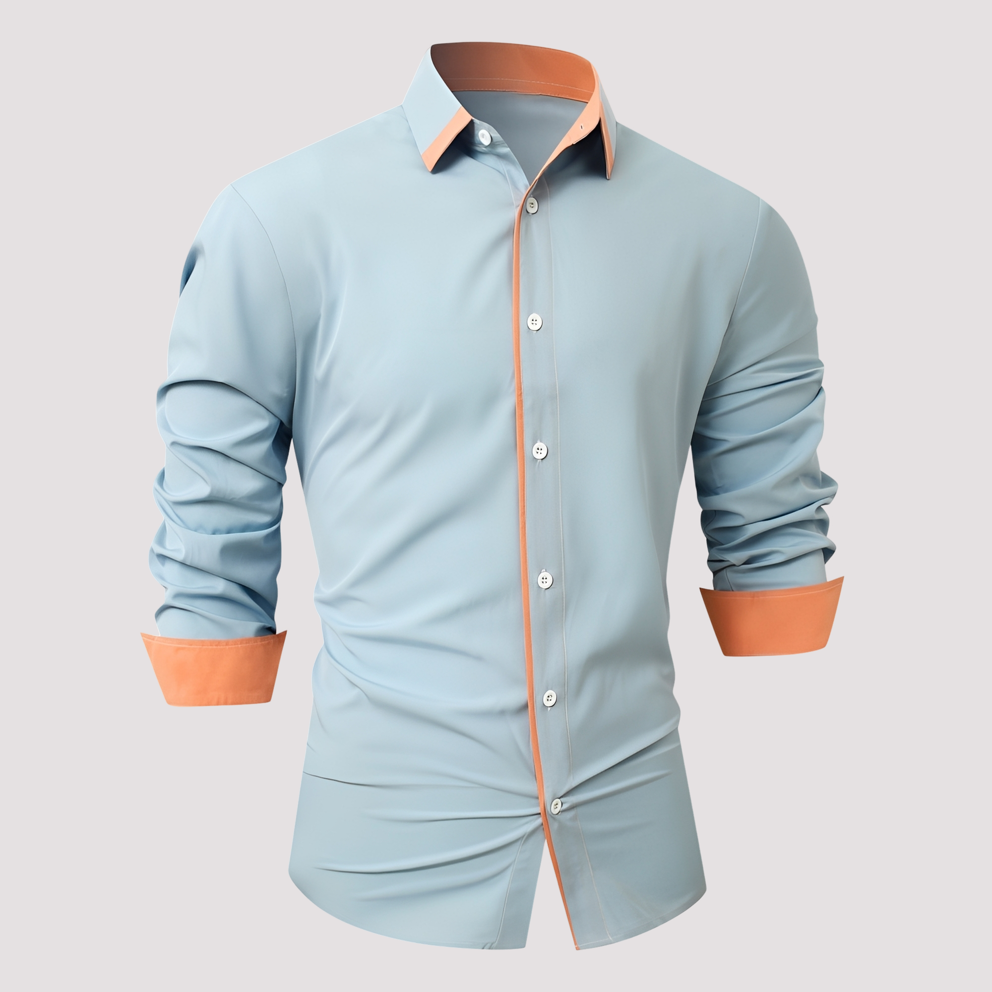 Samuel - Fashionable Long-Sleeve Men's Overshirt