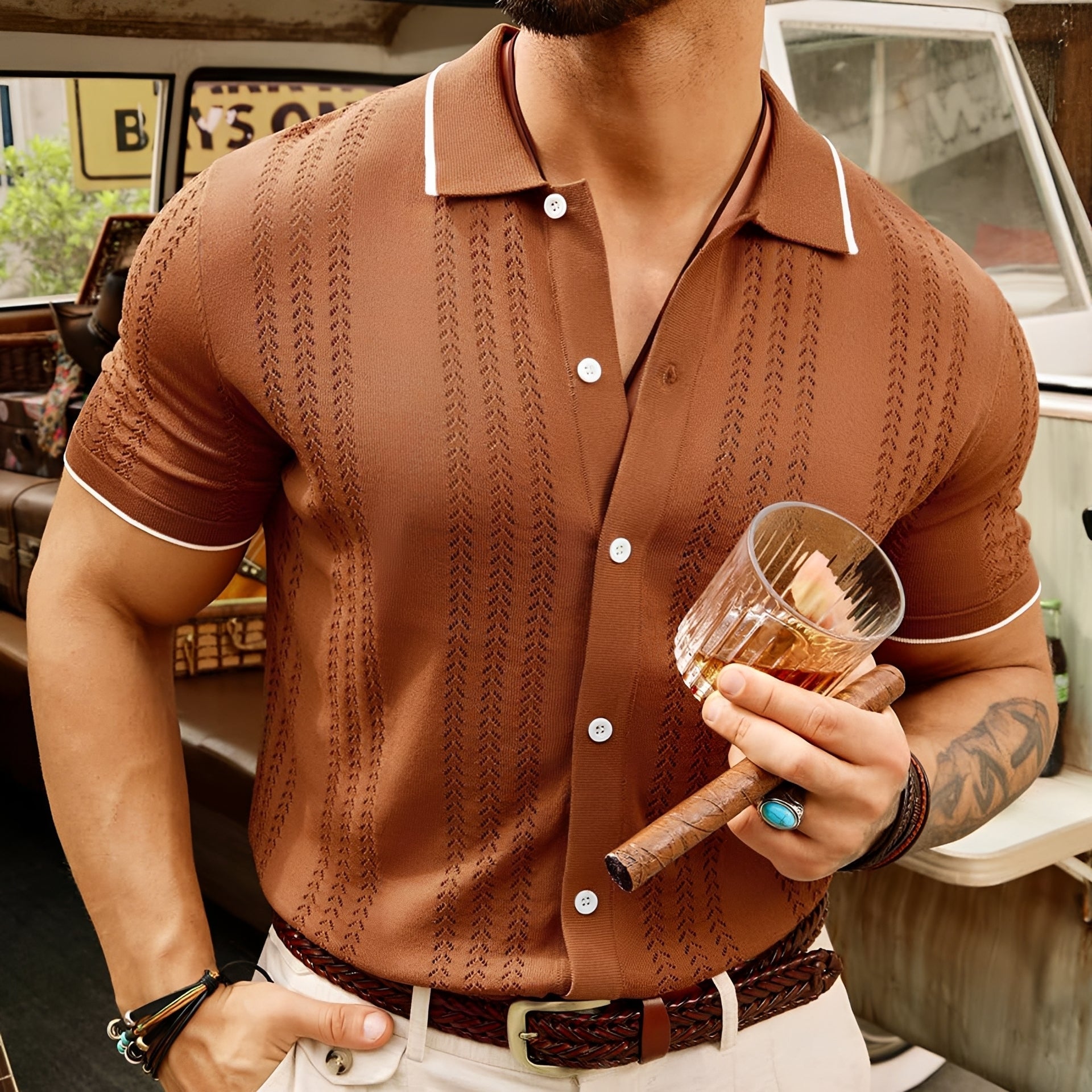 Harrell - Fashionable Collar Shirt