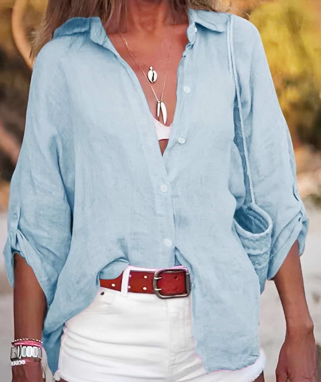 Joyce - Women's Casual, Loose-Fitting Blouse