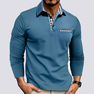 Mark – Men's polo shirt – Casual long-sleeve shirt