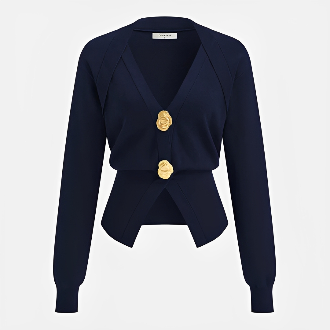 Kisha - Elegant V-Neck Sweater