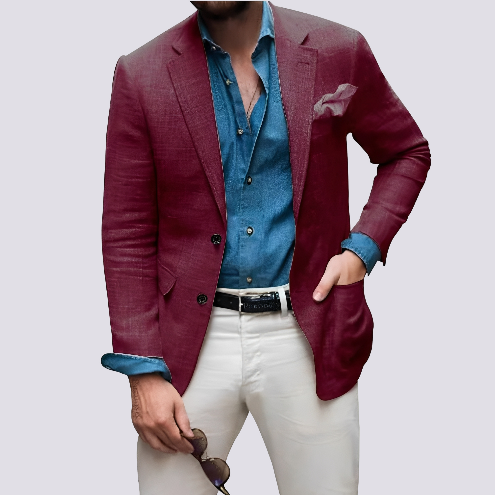 Glenn - Elegant jacket for men with buttons