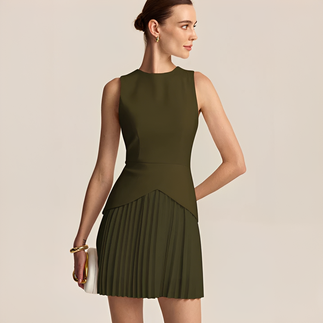 Zetian - Pleated Mini Dress