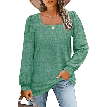 Jaylin - Stylish Square Neckline Shirt