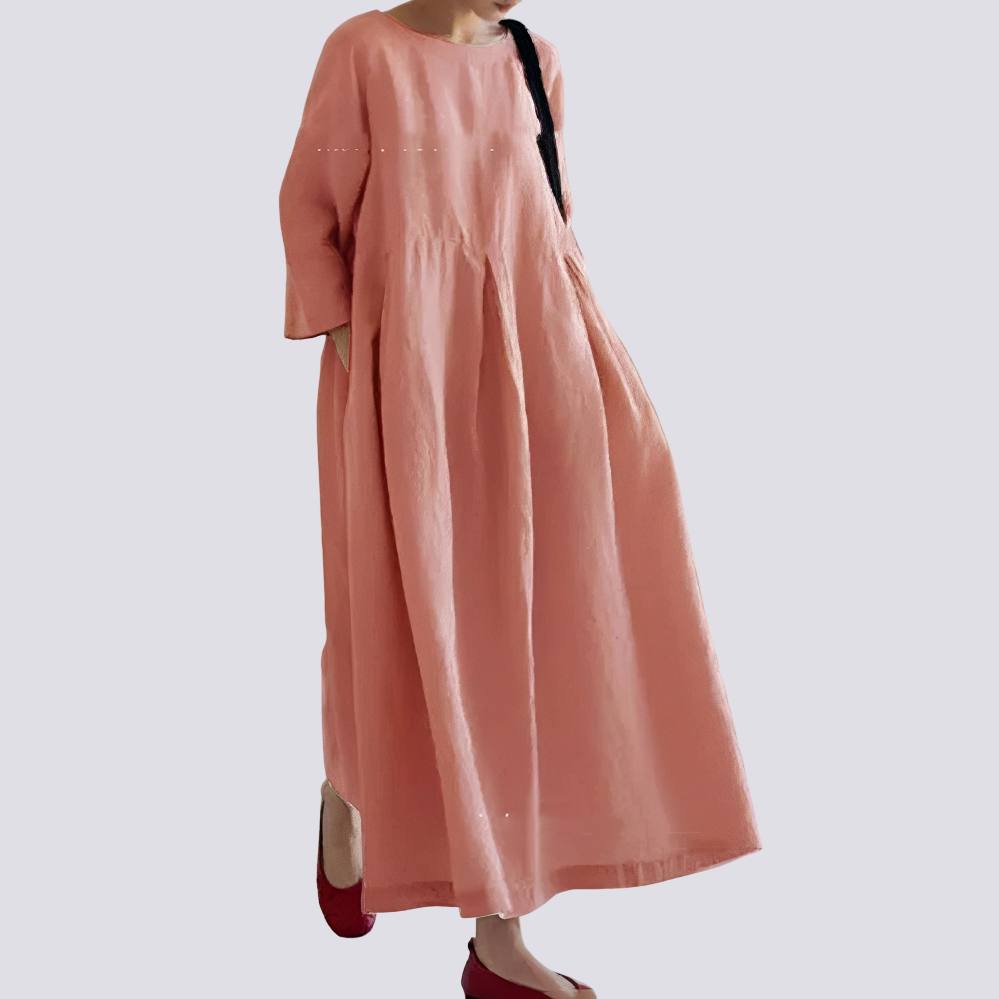 Veronica - Women's loose dress with pockets