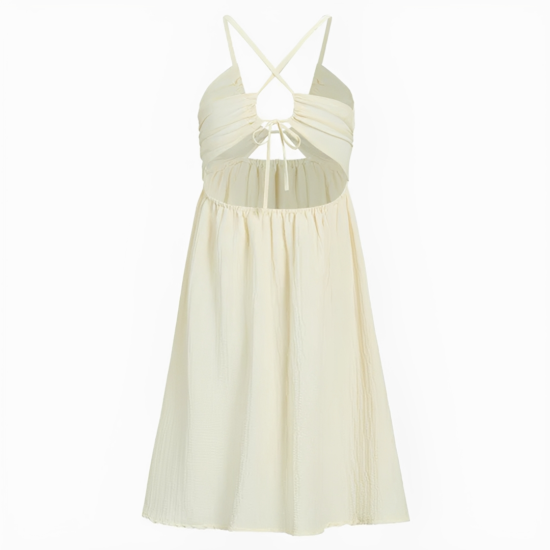 Edna - Trendy Halter Midi Dress