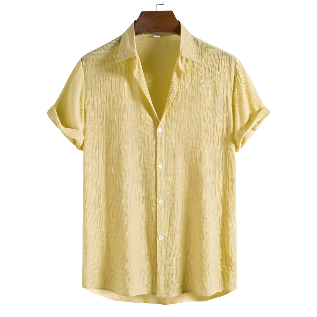 Spencer - Relaxed Button-Up Polo Shirt