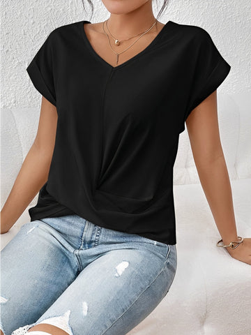 Lucie – Women's V-neck shirt – perfect for daily wear