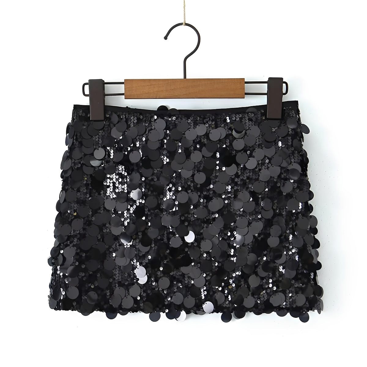 Abbey - Chic Gleaming Mini Skirt
