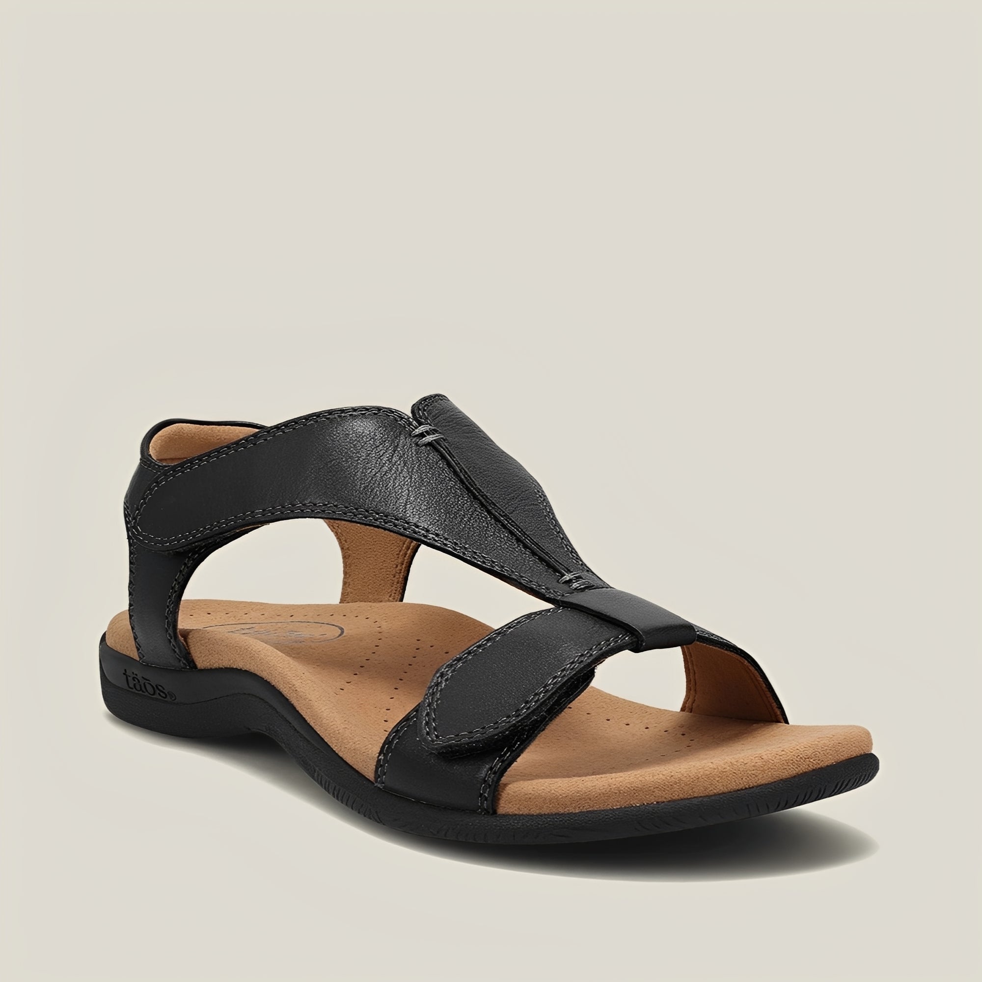 Sharon - Platform Sandals with Velcro Strap