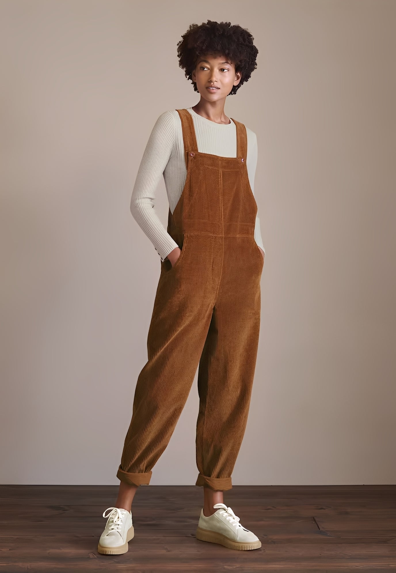 Kristina - Fashionable corduroy jumpsuit for women