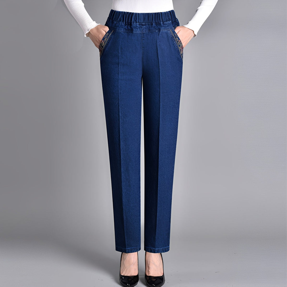 Daniella - Trendy Pants with Elastic Waistband