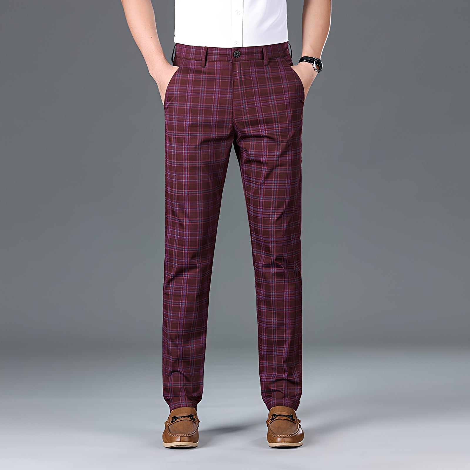 Myers - Casual Checkered Trousers